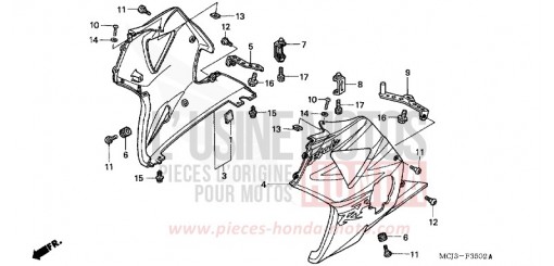 CAPOT INFERIEUR (3) CBR900RR2 de 2002